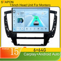 STAPON 13inch 6+64GB for mitsubishi montero 2020-2023 android16 2k 1920x1200p screen carplay android auto 2.5D qled SCREEN quad CORE car android headunit car android stereo WiFi Bluetooth 5.0 GPS FM rear view S132
