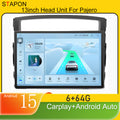 STAPON 13inch 6+64GB for mitsubishi pajero 2006-2011 android16 2k 1920x1200p screen carplay android auto 2.5D qled SCREEN quad CORE car android headunit car android stereo WiFi Bluetooth 5.0 GPS FM rear view S132