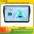STAPON 13inch 6+64GB for suzuki dzire swift 2019-2025 android16 2k 1920x1200p screen carplay android auto 2.5D qled SCREEN quad CORE car android headunit car android stereo WiFi Bluetooth 5.0 GPS FM rear view S132