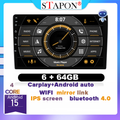 STAPON 10inch 6+64GB android16 carplay android auto voice command 2din car android head unit car stereo touch screen WiFi Bluetooth GPS navigation FM mirror link 1006
