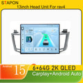 STAPON 13inch 64GB 128GB for toyota rav4 2012-2018 android16 2k 1920x1200p screen carplay android auto 2.5D qled SCREEN quad CORE car android headunit car android stereo WiFi Bluetooth 5.0 GPS FM rear view S132
