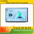 STAPON 13inch 6+64GB for toyota supper grandia 2006-2018 android16 2k 1920x1200p screen carplay android auto 2.5D qled SCREEN quad CORE car android headunit car android stereo WiFi Bluetooth 5.0 GPS FM rear view S132