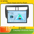 STAPON 13inch 6+64GB for toyota rush android16 2k 1920x1200p screen carplay android auto 2.5D qled SCREEN quad CORE car android headunit car android stereo WiFi Bluetooth 5.0 GPS FM rear view S132