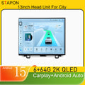 STAPON 13inch 6+64GB for honda-crv-2007-2011 android16 2k 1920x1200p screen carplay android auto 2.5D qled SCREEN quad CORE car android headunit car android stereo WiFi Bluetooth 5.0 GPS FM rear view S132