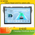 STAPON 13inch 6+64GB for suzuki celerio alto 2010-2017 android16 2k 1920x1200p screen carplay android auto 2.5D qled SCREEN quad CORE car android headunit car android stereo WiFi Bluetooth 5.0 GPS FM rear view S132