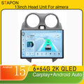 STAPON 13inch 6+64GB for nissan almera 2010-2015 android16 2k 1920x1200p screen carplay android auto 2.5D qled SCREEN quad CORE car android headunit car android stereo WiFi Bluetooth 5.0 GPS FM rear view S132