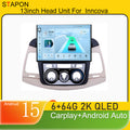 STAPON 13inch 6+64GB for toyota innova 2005-2011 android16 2k 1920x1200p screen carplay android auto 2.5D qled SCREEN quad CORE car android headunit car android stereo WiFi Bluetooth 5.0 GPS FM rear view S132