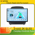 STAPON 13inch 6+64GB for hyundai tucson ix35 2009-2015 android16 2k 1920x1200p screen carplay android auto 2.5D qled SCREEN quad CORE car android headunit car android stereo WiFi Bluetooth 5.0 GPS FM rear view S132
