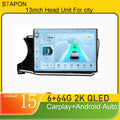 STAPON 13inch 6+64GB for honda-city-2014-2019 android16 2k 1920x1200p screen carplay android auto 2.5D qled SCREEN quad CORE car android headunit car android stereo WiFi Bluetooth 5.0 GPS FM rear view S132