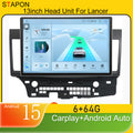 STAPON 13inch 6+64GB for mitsubishi lancer android16 2k 1920x1200p screen carplay android auto 2.5D qled SCREEN quad CORE car android headunit car android stereo WiFi Bluetooth 5.0 GPS FM rear view S132