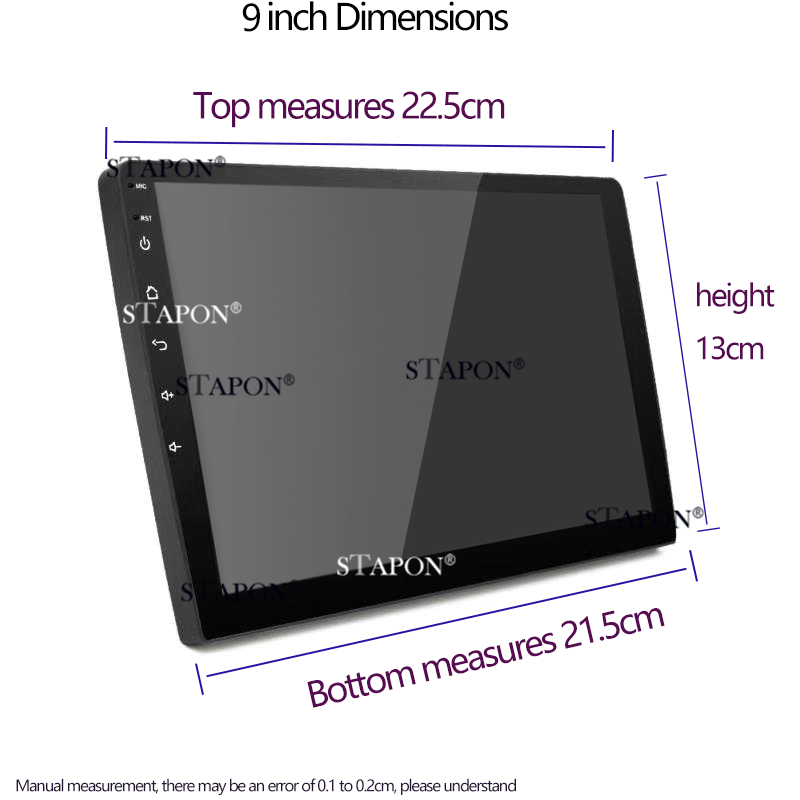 STAPON 9inch 2din 32 64 128 256GB android16 OCTA CORE voice command 4G LTE DSP carplay android auto QLED screen car android head unit 360camera dashcam car stereo WiFi Bluetooth GPS FM AM S8