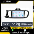 STAPON 9inch for kia pegas soluto 2017-2020 linux mp5 with carplay android auto fm 1280x720p ips screen mirror link touch screen steering control L5