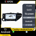 STAPON 10.5inch 4+32GB for toyota hilux 2016-2023 android16 carplay android auto 2.5D qled 1k SCREEN quad CORE car android head unit stereo WiFi Bluetooth GPS FM rear view S105