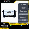 STAPON 10.5inch 4+32GB for  bmw e46 android16 carplay android auto 2.5D qled 1k SCREEN quad CORE car android head unit stereo WiFi Bluetooth GPS FM rear view S105