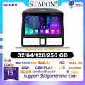 STAPON 9inch for honda crv 2002-2006  64 128 256GB QLED IPS android16 OCTA CORE voice command DSP 4G LTE carplay android auto 360camera dashcam car stereo android HEAD UNIT plug play Bluetooth GPS