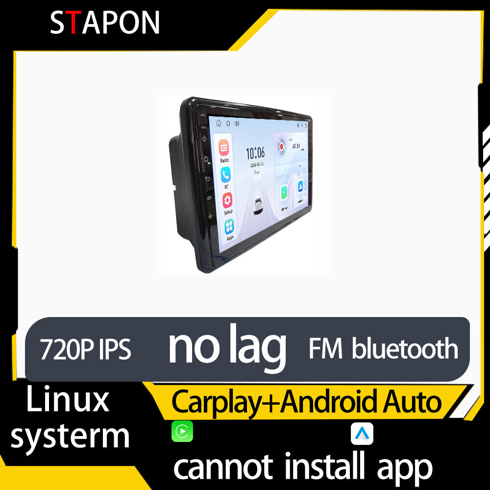 STAPON 9inch for toyota linux mp5 with carplay android auto fm 1280x720p ips screen mirror link touch screen steering control L5