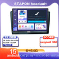 STAPON 13inch 6+64G for toyota hiace 2005-2018 android16 1920x1200p 2k screen carplay android auto OCTA CORE support 360camera car android headunit car android stereo WiFi Bluetooth 5.0 GPS FM rear view S133