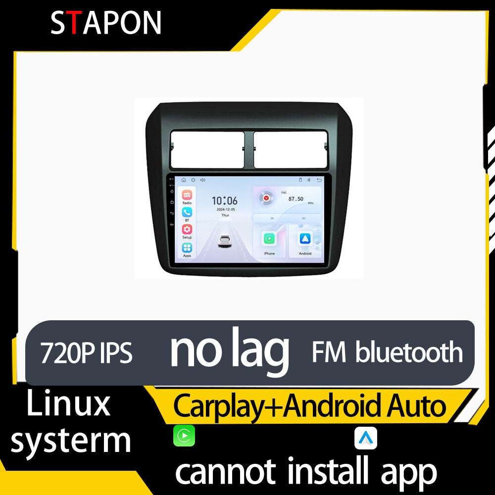 STAPON 9inch for toyota wigo 2012-2016 linux mp5 with carplay android auto fm 1280x720p ips screen mirror link touch screen steering control L5