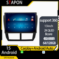 STAPON 13inch 64GB 128GB for  forester 2008-2012  android16 1920x1200p 2k screen carplay android auto OCTA CORE support 360camera car android headunit car android stereo WiFi Bluetooth 5.0 GPS FM rear view S133