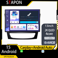STAPON 13inch 64GB 128GB for benz e class w211 w219 2005-2009 android16 2k 1920x1200p screen carplay android auto 2.5D qled SCREEN quad CORE car android headunit car android stereo WiFi Bluetooth 5.0 GPS FM rear view S132