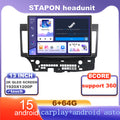 STAPON 13inch 6+64G for mitsubishi lancer android16 1920x1200p 2k screen carplay android auto OCTA CORE support 360camera car android headunit car android stereo WiFi Bluetooth 5.0 GPS FM rear view S133