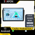 STAPON 13inch 64GB 128GB for ML GL W164 X164 2005-2013 android16 2k 1920x1200p screen carplay android auto 2.5D qled SCREEN quad CORE car android headunit car android stereo WiFi Bluetooth 5.0 GPS FM rear view S132