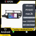 STAPON for kia rio android16 64 128 256GB 9inch carplay android auto 4G DSP 360camera car android stereo android HEAD UNIT multimedia player with WiFi Bluetooth GPS steering wheel control rear view