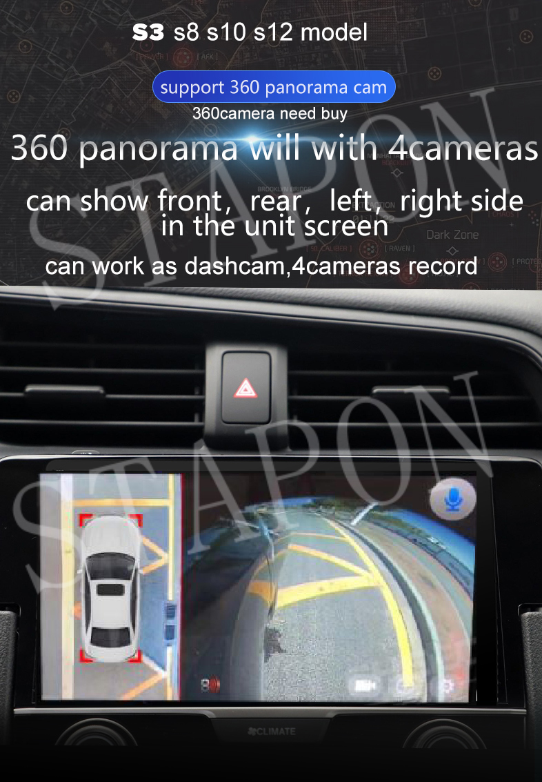STAPON 13inch 6+64G for nissan navara d40 2005-2010 android16 1920x1200p 2k screen carplay android auto OCTA CORE support 360camera car android headunit car android stereo WiFi Bluetooth 5.0 GPS FM rear view S133