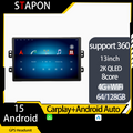STAPON 13inch 64GB 128GB for SX4 2012-2016 android16 1920x1200p 2k screen carplay android auto OCTA CORE support 360camera car android headunit car android stereo WiFi Bluetooth 5.0 GPS FM rear view S133