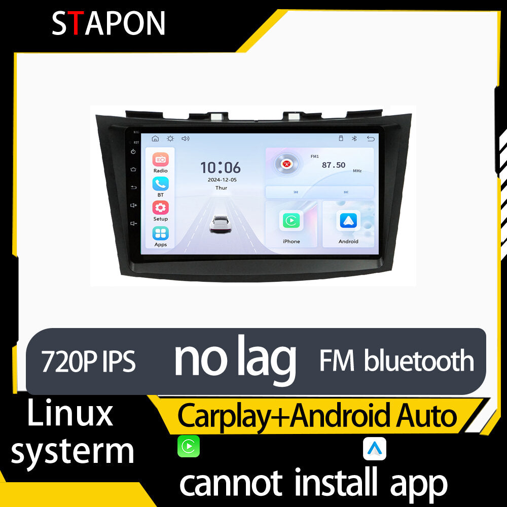 STAPON 9inch for suzuki ertiga swift 2012-2018 linux mp5 with carplay android auto fm 1280x720p ips screen mirror link touch screen steering control L5