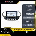 STAPON 10.5inch 4+32GB for hyundai i10 2014-2018 android16 carplay android auto 2.5D qled 1k SCREEN quad CORE car android head unit stereo WiFi Bluetooth GPS FM rear view S105