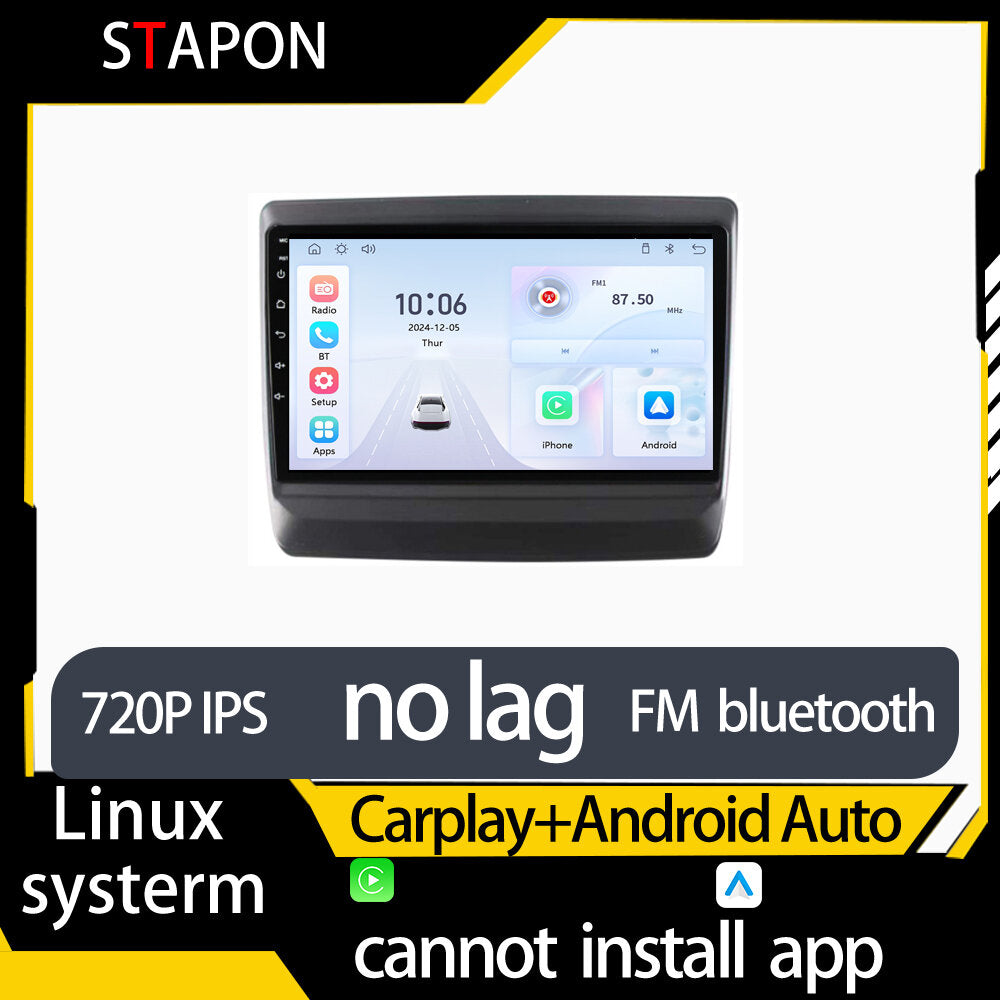 STAPON 9inch for isuzu dmax 2020-2024 linux mp5 with carplay android auto fm 1280x720p ips screen mirror link touch screen steering control L5