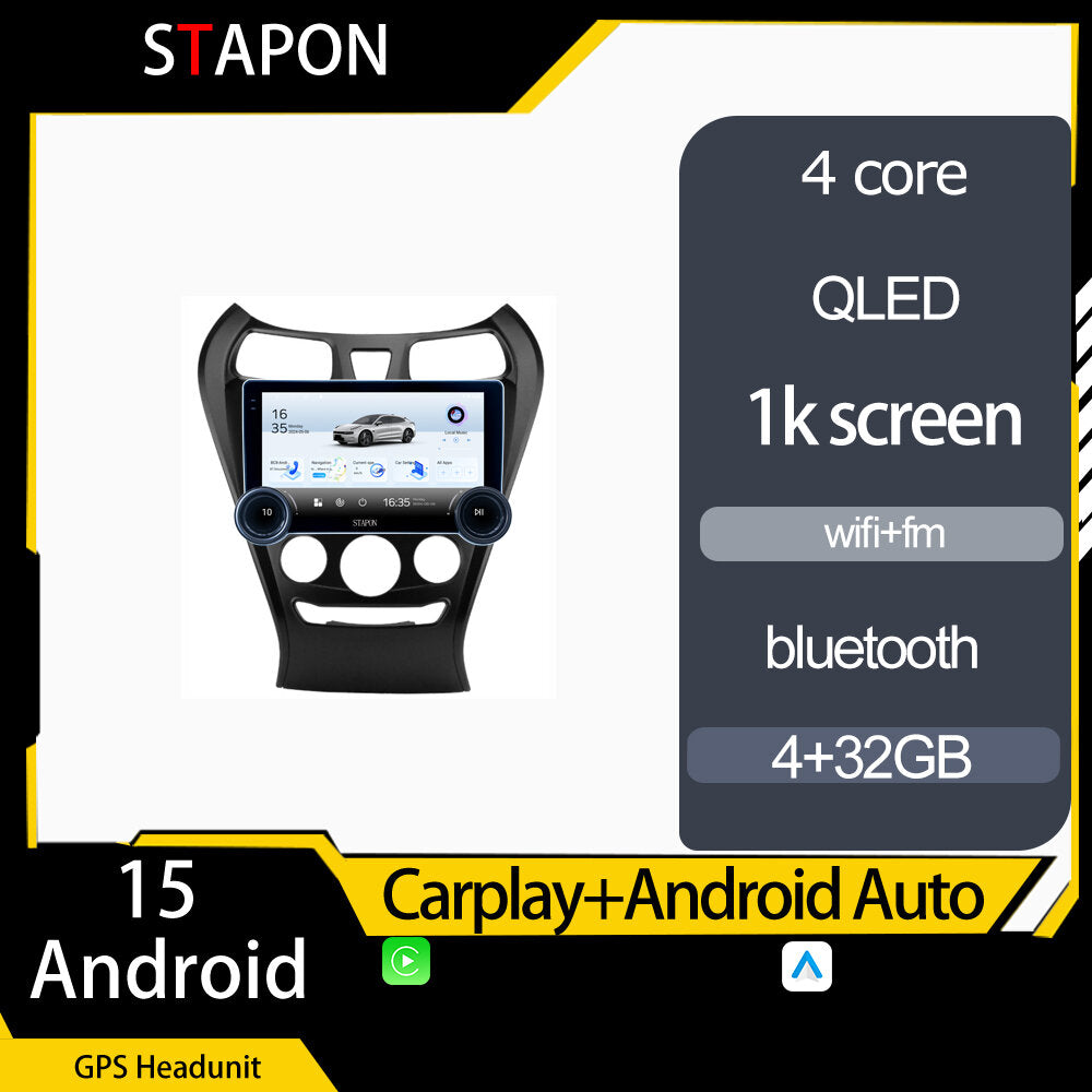 STAPON 10.5inch 4+32GB for kia eon 2011-2019 android16 carplay android auto 2.5D qled 1k SCREEN quad CORE car android head unit stereo WiFi Bluetooth GPS FM rear view S105