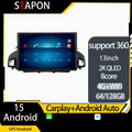 STAPON 13inch 64GB 128GB for Kuga 2013-2017 android16 1920x1200p 2k screen carplay android auto OCTA CORE support 360camera car android headunit car android stereo WiFi Bluetooth 5.0 GPS FM rear view S133