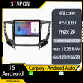 STAPON 9inch for Mitsubishi montero 2016-2019 Android16 64 128 256GB QLED IPS carplay android auto OCTA CORE DSP 4G LTE 360camera DASHCAM car stereo navigation HEAD UNIT plug play WiFi Bluetooth GPS
