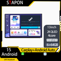 STAPON 13inch 64GB 128GB for toyota rav4 2019-2023 android16 2k 1920x1200p screen carplay android auto 2.5D qled SCREEN car android headunit car android stereo WiFi Bluetooth 5.0 GPS FM rear view S132