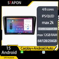 STAPON 9inch for Volkswagen Santana android16 64 128 256GB voice command 2.5D 2K QLED ips SCREEN OCTA CORE carplay android auto DSP 4G LTE 360camera dashcam car stereo android HEAD UNIT plug play WiFi Bluetooth GPS