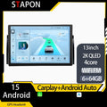 STAPON 13inch 64GB 128GB for E39 E53 M5 X5 android16 2k 1920x1200p screen carplay android auto 2.5D qled SCREEN quad CORE car android headunit car android stereo WiFi Bluetooth 5.0 GPS FM rear view S132