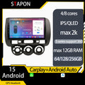 STAPON for honda jazz idsi 2004-2007 japan version android16 64 128 256GB 2K QLED IPS 9inch voice command OCTA CORE DSP 4G LTE carplay android auto 360camera dashcam car stereo android HEAD UNIT plug play WiFi Bluetooth GPS