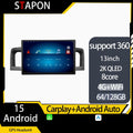 STAPON 13inch 64GB 128GB for corolla 2002-2006 android16 1920x1200p 2k screen carplay android auto OCTA CORE support 360camera car android headunit car android stereo WiFi Bluetooth 5.0 GPS FM rear view S133