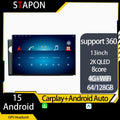 STAPON 13inch 64GB 128GB for brv 2017-2022 android16 1920x1200p 2k screen carplay android auto OCTA CORE support 360camera car android headunit car android stereo WiFi Bluetooth 5.0 GPS FM rear view S133
