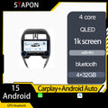 STAPON 10.5inch 4+32GB for nissan almera 2017-2020 android16 carplay android auto 2.5D qled 1k SCREEN quad CORE car android head unit stereo WiFi Bluetooth GPS FM rear view S105