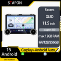 STAPON 11.5inch 64GB 128GB for prado 2004-2008 android16 1920x1200p 2k screen carplay android auto OCTA CORE support 360camera car android headunit car android stereo WiFi Bluetooth 5.0 GPS FM rear view S115