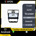 STAPON 10.5inch 4+32GB for subaru forester 2013-2015 android16 carplay android auto 2.5D qled 1k SCREEN quad CORE car android head unit stereo WiFi Bluetooth GPS FM rear view S105