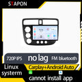 STAPON 9inch for honda civic 2000-2005 linux mp5 with carplay android auto fm 1280x720p ips screen mirror link touch screen steering control L5