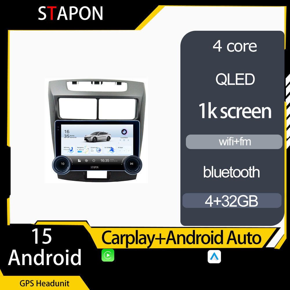 STAPON 10.5inch 4+32GB for toyota avanza 2010-2018 android16 carplay android auto 2.5D qled 1k SCREEN quad CORE car android head unit stereo WiFi Bluetooth GPS FM rear view S105