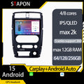 STAPON 9inch for SUZUKI jimny 2009-2018 android16 64 128 256GB 2k QLED voice command carplay android auto 4G LTE DSP 360camera dashcam car stereo android HEAD UNIT plug play WiFi Bluetooth GPS rear view