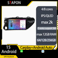 STAPON 10inch for Toyota hilux 2016-2023 Android16 64 128 256GB 2k QLED IPS SCREEN voice command OCTA CORE DSP 4G LTE carplay android auto 360camera dashcam car stereo android HEAD UNIT plug play multimedia player WiFi Bluetooth GPS rear view