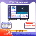 STAPON 13inch 6+64G for mercedes benz w204 android16 1920x1200p 2k screen carplay android auto OCTA CORE support 360camera car android headunit car android stereo WiFi Bluetooth 5.0 GPS FM rear view S133