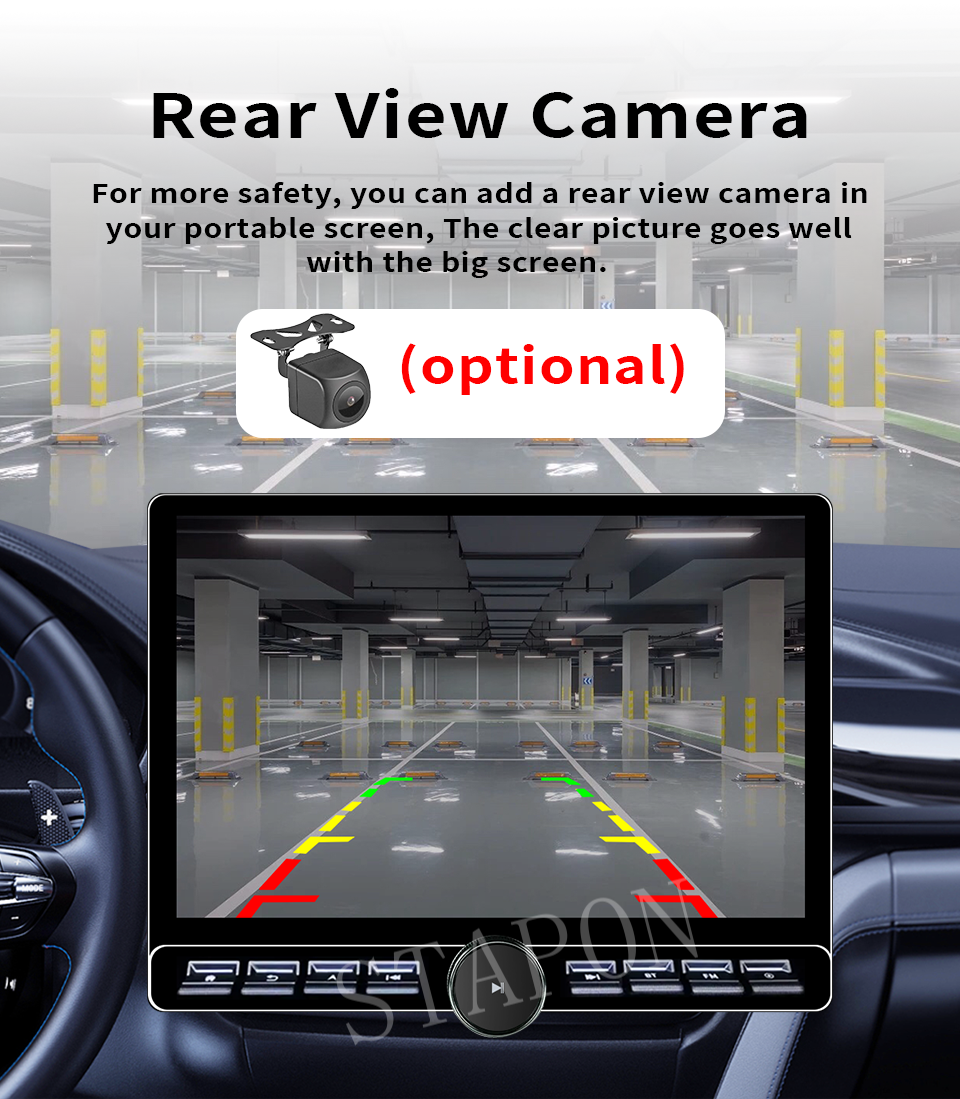 STAPON 13inch 64 128 256GB android16 2k 1920x1200p 2k screen carplay android auto OCTA CORE 4G DSP support 360camera car android headunit car android stereo WiFi Bluetooth 5.0 GPS AM FM RDS rear view 2din S13